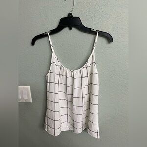 Plaid linen cami